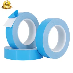 Fiber Glass Release Double Sided Insulation Led Waterproof Cloth Adhesive Per Roll Heat Transfer Blue Conductive Thermal Tape