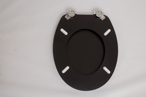 <span class=keywords><strong>Abattant</strong></span> de toilette <span class=keywords><strong>pas</strong></span> <span class=keywords><strong>cher</strong></span>, siège de toilette en <span class=keywords><strong>bois</strong></span> noir - Product Image 3
