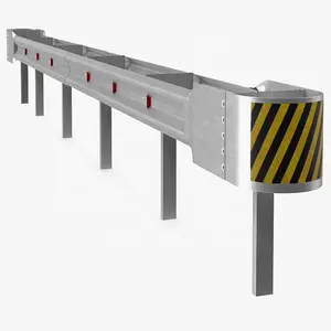 Galvanized Plastic Sprayed Metal Crash Barrier