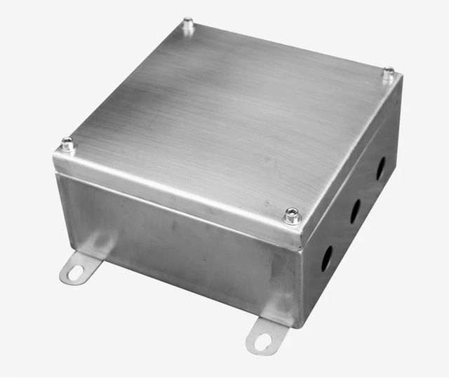 Easy-Install Stainless Steel IP66 Waterproof Brushed Outdoor Junction Box Quick-Mount Enclosure for Solar Farms