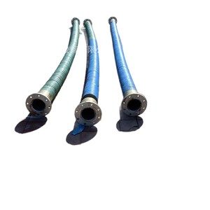 Tuyaux en caoutchouc Longqing, basse pression, grand diamètre, à brides, pour aspiration et refoulement de boue, air et eau, 80-500 mm - Product Image 1