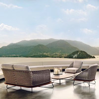 Mobilier d'extérieur de jardin populaire chaise en osier canapé jardin cour extérieure loisirs chaise d'extérieur
