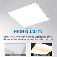 Panneau lumineux LED ignifuge 600x600mm 40W, éclairage encastré de secours pour bâtiment commercial
