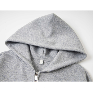 ผู้ผลิตจำหน่ายเสื้อฮู้ดดี้ผ้าฝ้ายแฟชั่นผู้ชายแบบสั่งทำ - รุ่นยอดนิยมใหม่ล่าสุด สไตล์คลาสสิก ทรงหลวม มีซิป สีพื้น สำหรับฤดูใบไม้ร่วง - Product Image 5