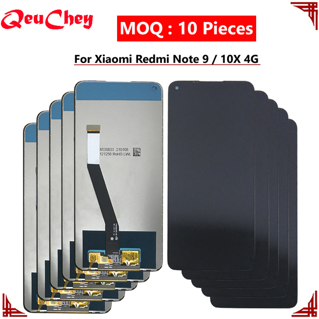 MOQ : 10 Pieces Wholesale for Xiaomi Redmi Note 9 LCD Display for Redmi 10X 4G Monitor Touch Screen Digitizer Assembly