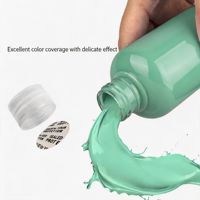 Peinture acrylique pour coulage 100 ml, 27 couleurs pré-mélangées, peinture liquide haute fluidité pour l'art DIY sur toile (effet ours fluide)