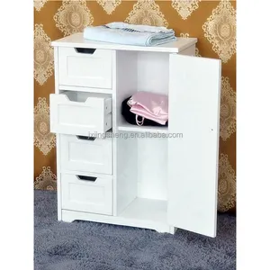 Living Room Furniture Modern Classic Multi-purpose Bathroom Storage Drawers Cabinet with Shelves and Door