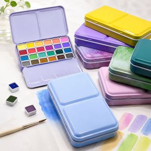 Secolorart Palette d'<span class=keywords><strong>aquarelle</strong></span> vide, Boîte de rangement pliable pour peinture à l'<span class=keywords><strong>aquarelle</strong></span> - Product Image 4