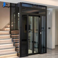 Ascensore Automatico a Trazione per Hotel e Edifici Commerciali, Elevatore Passeggeri con Cabina in Acciaio Inox e Decorazione Personalizzata