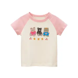 Bear Leader Kids Zomer Kleding 2022 Nieuwe Mode Peuter Meisjes Jongens T-shirts Cartoon Print Casual Tees Tops Kinderkleding