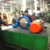 Actionneur pneumatique Vanne papillon de type wafer DN500 avec interrupteur de fin de course Siemens
