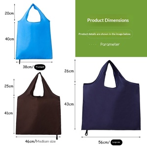 Bolsa de Compras Reutilizable Impermeable de Poliéster, Bolsa de Transporte con Logotipo Personalizado, Regalo Promocional - Product Image 2