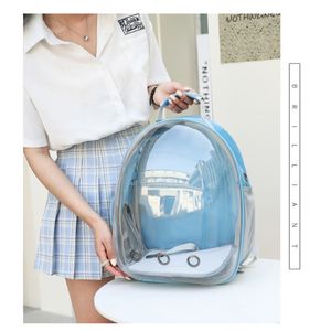 Transparent Space Pet <b>Backpack</b> Large Capacity Breathable Cat <b>Dog</b> <b>Carrier</b> Portable Fashion Solid Color <b>Backpack</b> for Pets - Product Image 2
