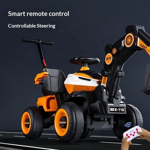 Excavatrice électrique télécommandée pour enfants - Grande grue de chantier en plastique pour les 3 ans et plus, unisexe - Product Image 5