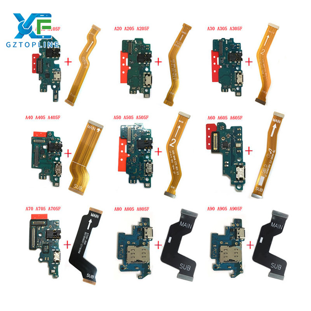 Mobile Phone Charge Flex Cable for Samsung A70 A71 A33 A53 A72 A52 4G A73 5G Motherboard Motherboard Flex Cable Placa De Carga