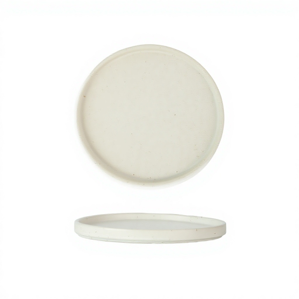 9 inch disc-low edge disc-plain white