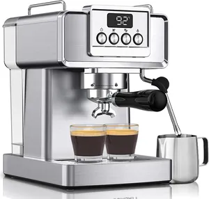 MIELUX 20 Bar Expresso Coffee Machines Other Latte & Cappuccino Maker Home Stainless Steel Turkish Coffee Maker Machine