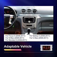 Autoradio Android Podofo 7'' pour Ford Focus S-Max Mondeo 9 Galaxy II C-Max 2+64G Carplay/Android Auto sans fil GPS/WiFi Stéréo