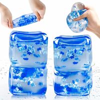Lot de 8 jouets sensoriels anti-stress en forme de patte, de cube alimentaire et de fruit pour enfants et adultes – Boîte cadeau souple et compressible