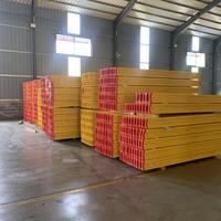 Panel de Encofrado Reutilizable de Alta Resistencia Amarillo, de Resina Fenólica y Contrachapado, con Viga de Madera H20 de Álamo/Abeto, Directo de Fábrica China