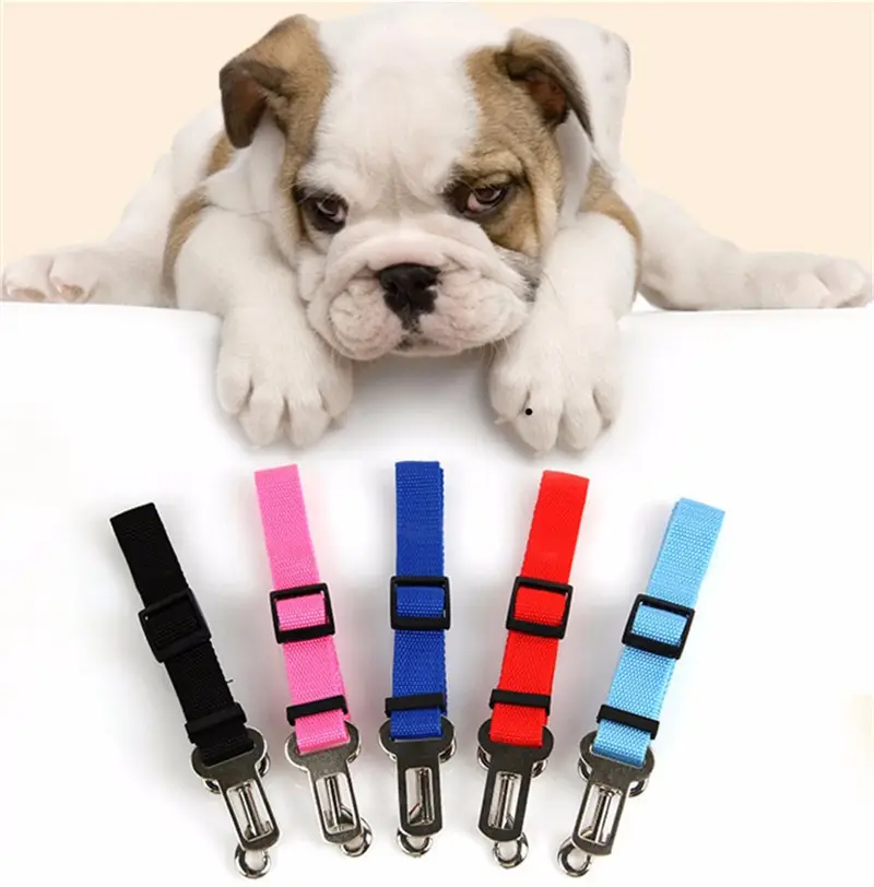 Pet Supplies Dog Cat Car Seat Belt Adjustable Harness Lead Leash Travel Clip Puppy Collar Leash
