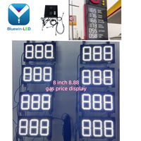 Panneau LED numérique étanche de 19 pouces à 7 segments pour le prix du gaz/affichage de la station-service/panneau LED pour le carburant et l'essence