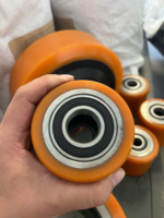 Roue pivotante multifonction en acier inoxydable robuste de haute qualité, 456,8 pouces, avec noyau en fer et frein, grande capacité de charge