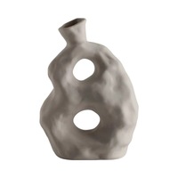 Vase décoratif minimaliste moderne pour la maison, vase à fleurs en céramique blanc unique et bon marché pour la décoration
