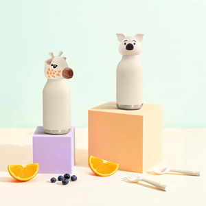 Adorable Cartoon Animal Kids Tumbler, Stainless Steel Vacuum Insulated Bottle, Perfect Birthday &amp; Holiday <strong>Gift</strong> for Children - Product Image 1