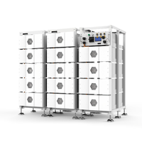 Système de stockage d'énergie à batterie lithium haute tension en gros 100Ah, hybride, avec support réseau, conception empilable, indice de protection IP65, 10kWh