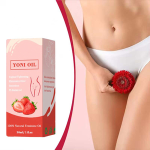 Lubrificante Naturale a Base Vegetale alla Fragola 30ml, Olio per l'Equilibrio del pH delle Parti Intime Femminili, Olio per il Climax Yoni - Product Image 1