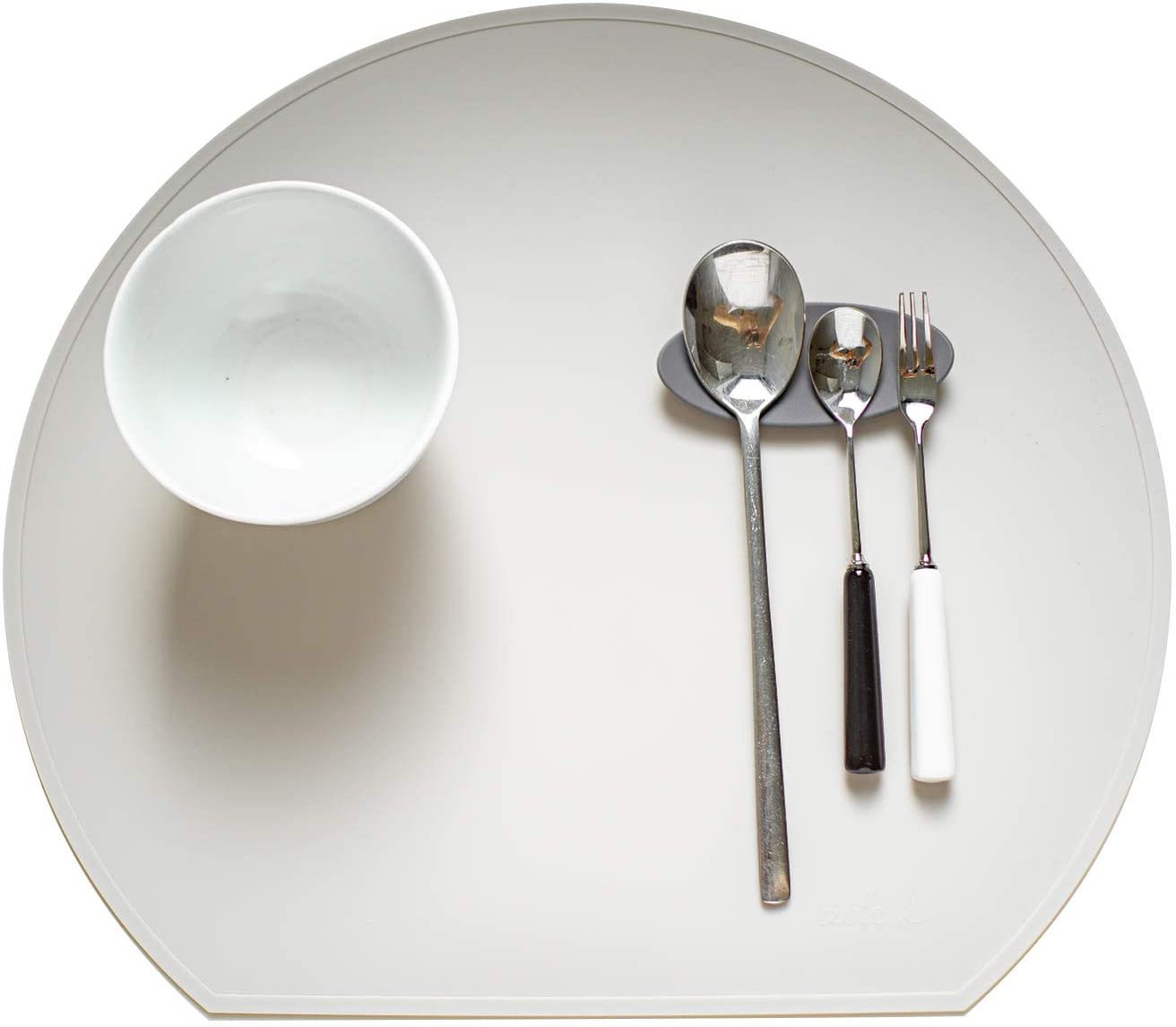 Новинка 2022, маленький силиконовый держатель для кофейных ложек, подставки для держателя для кофеварки из мягкого серого миндаля