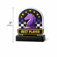 Trofeo de Acrílico con Logotipo Personalizado Weivista, Premio para Ganadores