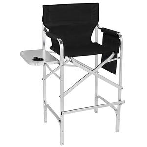 <span class=keywords><strong>Chaise</strong></span> de directeur <span class=keywords><strong>pliante</strong></span> haute et portable facile à transporter pour <span class=keywords><strong>camping</strong></span>, plage, jardin, hôtels et fabriquée en aluminium léger - Product Image 1
