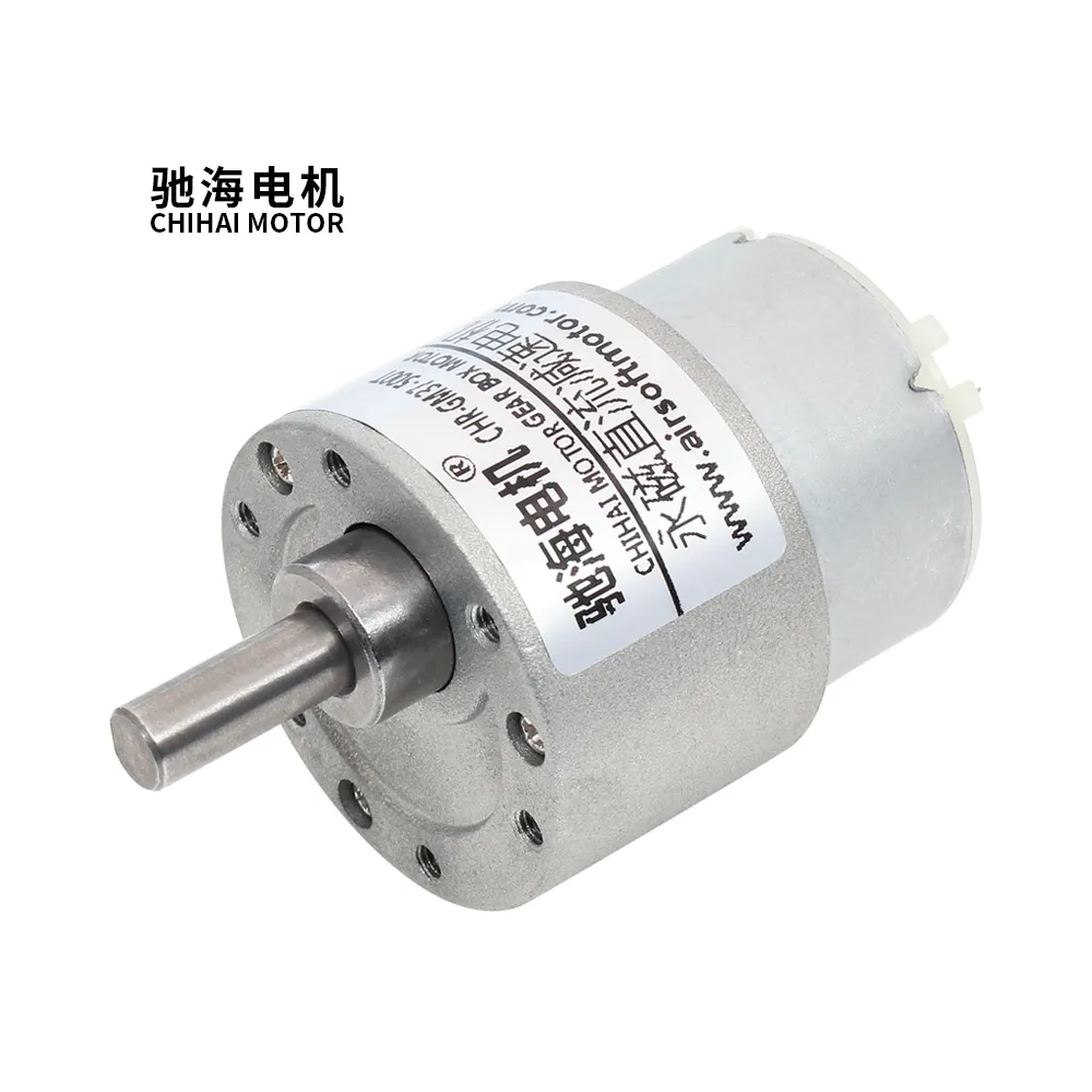 ChiHai Motor CHR-GM37-500 DC 12v 6v 37mm Diameter Versnellingsbak Excentrische As Gear Motor Voor RC Auto Robot model DIY Speelgoed