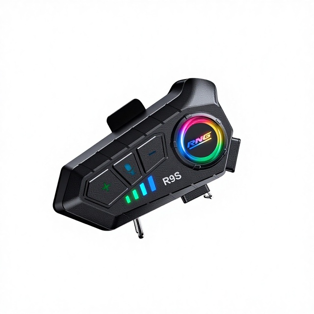 RNG Brand R9S Motorcycle Helmet for Headset Waterproof Dustproof RGB Color External Full-Face RGB Glittering