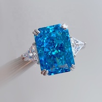 Bague en moissanite jaune 2026, plaquée or blanc, fiançailles pour petite amie, argent sterling 925, bague pour femme