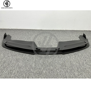 Diffuseur de pare-chocs avant en fibre de carbone sèche brillante tissée sergé, style Vorstein, nouveau, pour voiture 488 GTB Spider - Product Image 5