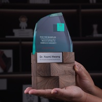 Trophées en bois massif gravés sur mesure, créatifs, haut de gamme, imprimés UV, durables, plaques d'honneur agréées, récompenses de compétition