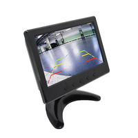 Moniteur lcd de voiture et camion, écran 7 pouces, 1024x600, VGA AV BNC, moniteur pour véhicule