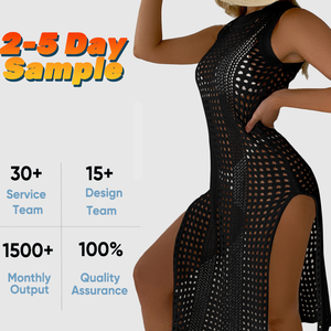 2026 <strong>Beach</strong> Bikini <strong>Cover</strong> <strong>up</strong> Crochet Knit <strong>Mesh</strong> <strong>Cover</strong> <strong>up</strong> Swimsuit <strong>Beach</strong> <strong>Cover</strong> <strong>up</strong> Dress Women Knitted Woman <strong>Beach</strong> Wear - Product Image 2