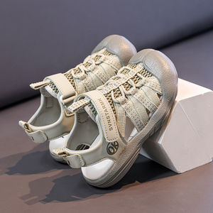 야외 어린이 및 어린이를 위한 부드러운 바닥과 속이 빈 발가락이 있는 새로운 남아 여름 샌들 경량 통기성 PU 표면 - Product Image 5