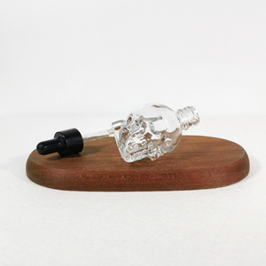 Custom Hot Design 1oz 30ml clear <strong>Skull</strong> Shaped <strong>Glass</strong> Essential Oil <strong>Bottle</strong> With Chosen Dropper - Product Image 6