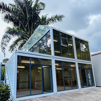 Maisons de conteneurs plats préfabriquées modulaires de luxe prêtes à l'emploi 10ft 20ft 40ft