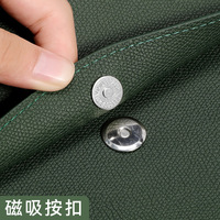 Nueva Carpeta Portadocumentos A4 de Cuero PU, Estuche para Documentos, Impermeable