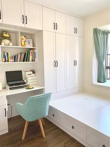 Ensemble de chambre à coucher moderne personnalisable avec armoire, bibliothèque et bureau pour les petits espaces de vie ou d'étude - Product Image 5