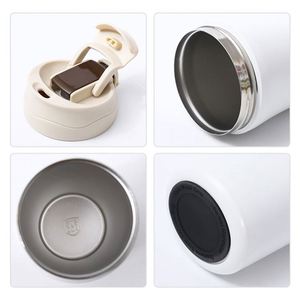 Taza de Viaje de Café Reutilizable de Doble Capa con Logotipo Personalizado, Taza de Café de Acero Inoxidable con Sellado Térmico - Product Image 4