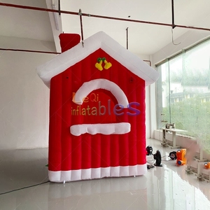 Souffleur d'air rouge 3M I <span class=keywords><strong>Igloo</strong></span> de Noël gonflable utilisé Maison du Père Noël Maison de Noël gonflable pour la décoration - Product Image 3