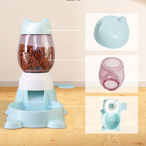 เครื่องให้อาหารอัจฉริยะแบบกดปุ่ม - ชามอาหารสัตว์เลี้ยงแบบกันลื่น - Product Image 3