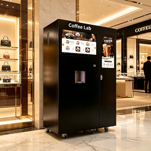 เครื่องจำหน่ายกาแฟอัตโนมัติ 24 ชั่วโมง ความจุขนาดใหญ่ สำหรับเครื่องดื่มร้อนและเย็น อุปกรณ์สำหรับร้านกาแฟเชิงพาณิชย์ - Product Image 3